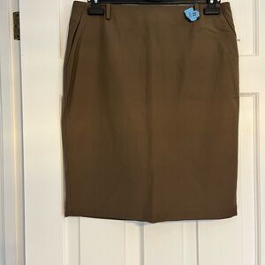Boss Brown Pencil Skirt Knee-Length Workwear